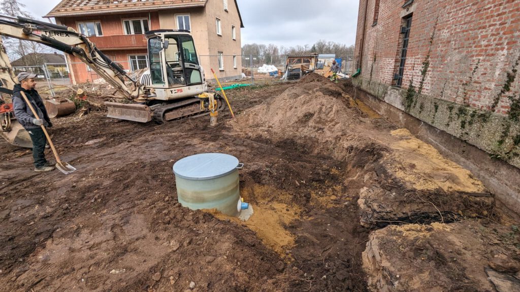 Abschließend müssen nur noch die Anschlusarbeiten erledigt werden.