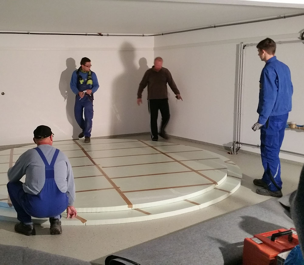 The Haase hot water tank was insulated for low heat loss.